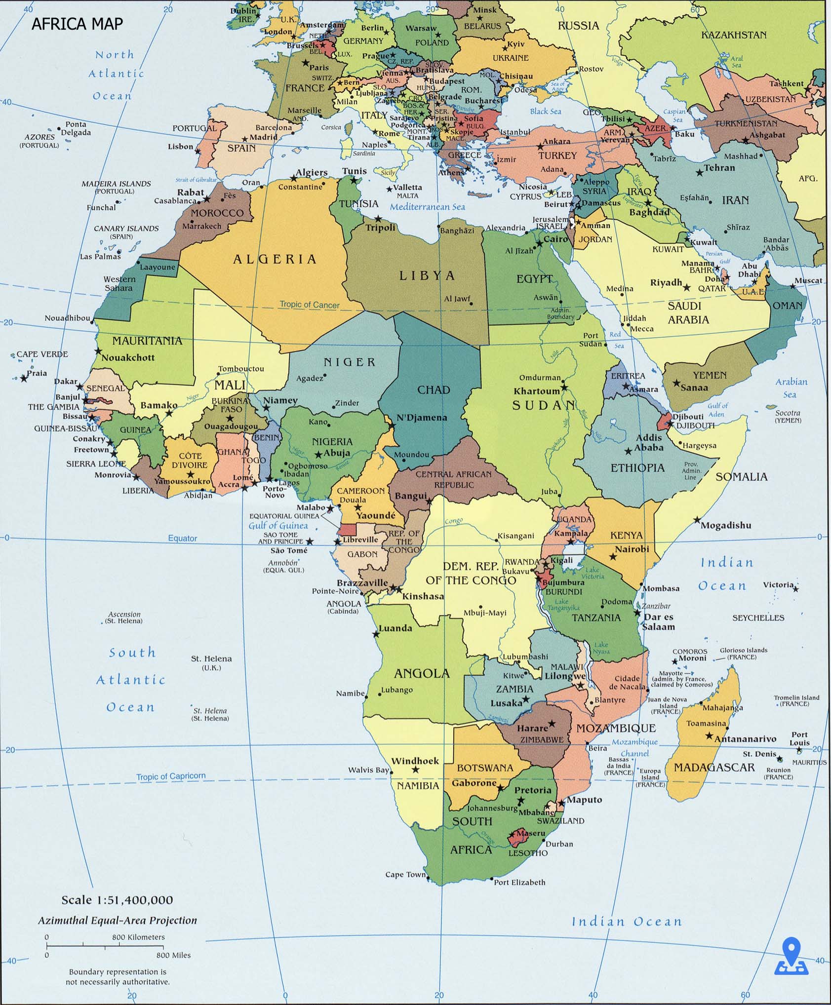 Africa Political Map
