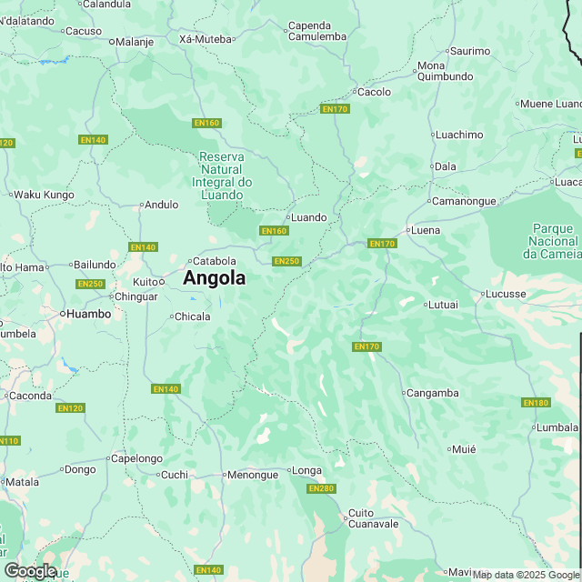 Angola Political Map