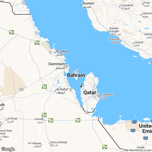 Bahrain Political Map