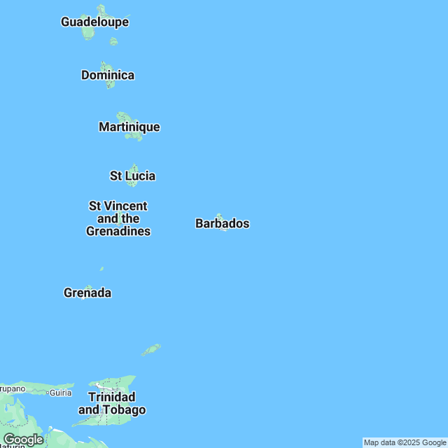 Barbados Political Map