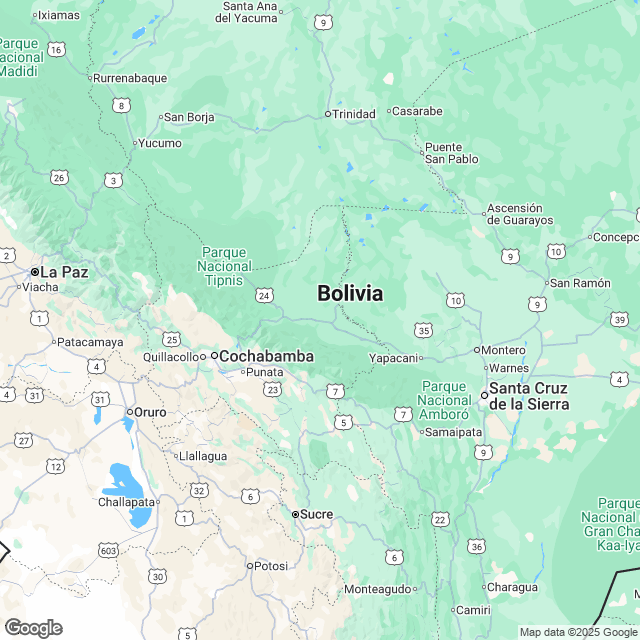 Bolivia Political Map