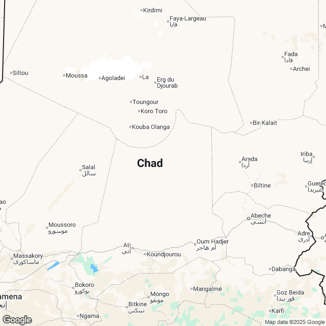 Chad Political Map