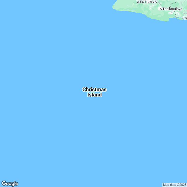 Christmas Island Political Map
