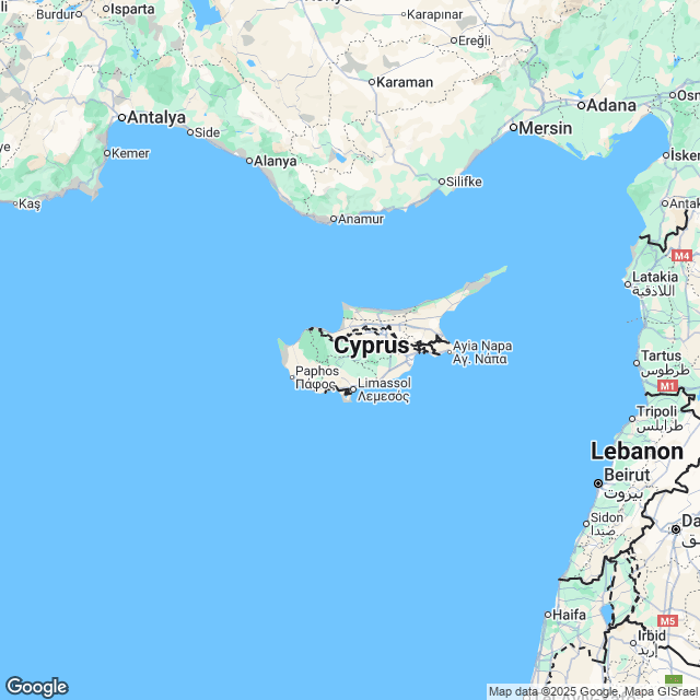 Cyprus Political Map