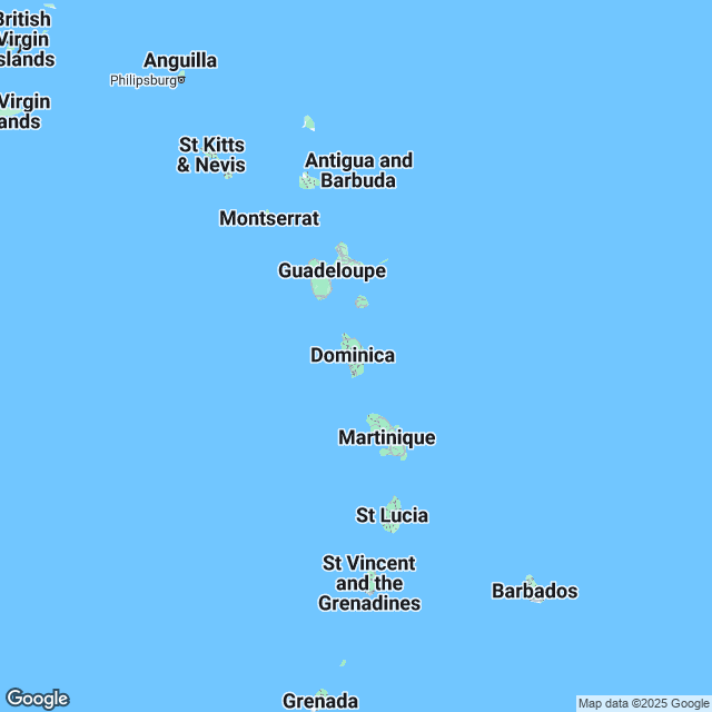 Dominica Political Map