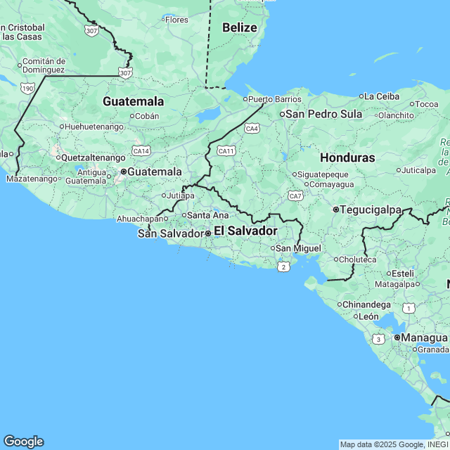 El Salvador Political Map