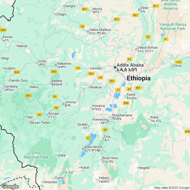Ethiopia Political Map