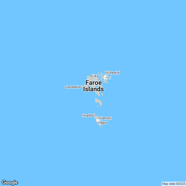 Faroe Islands Political Map