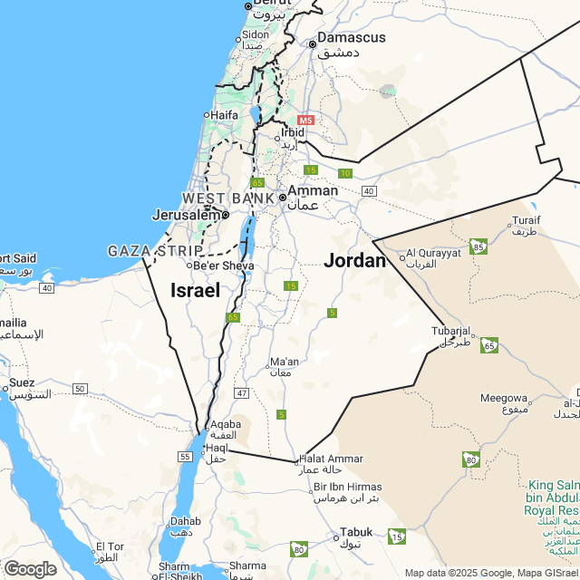 Jordan Political Map