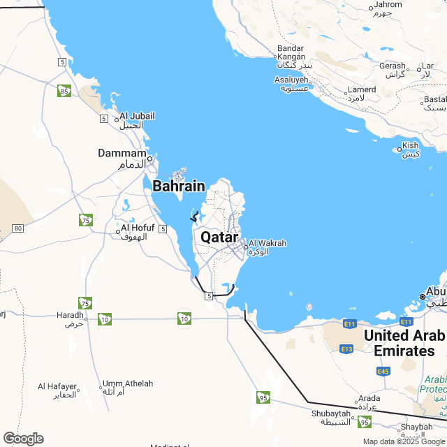 Qatar Political Map