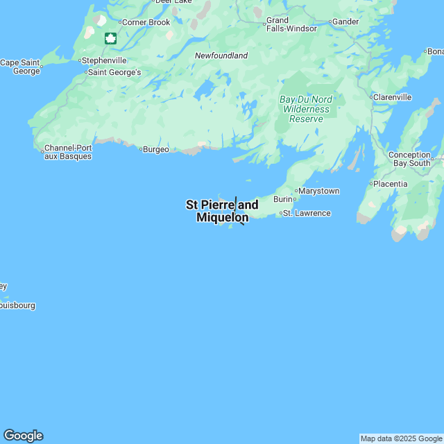 Saint Pierre and Miquelon Political Map