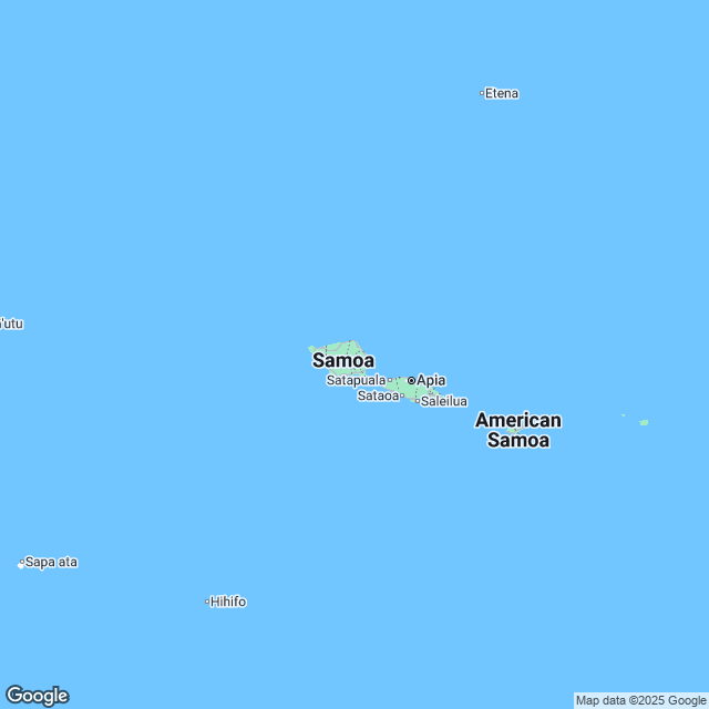American Samoa Political Map
