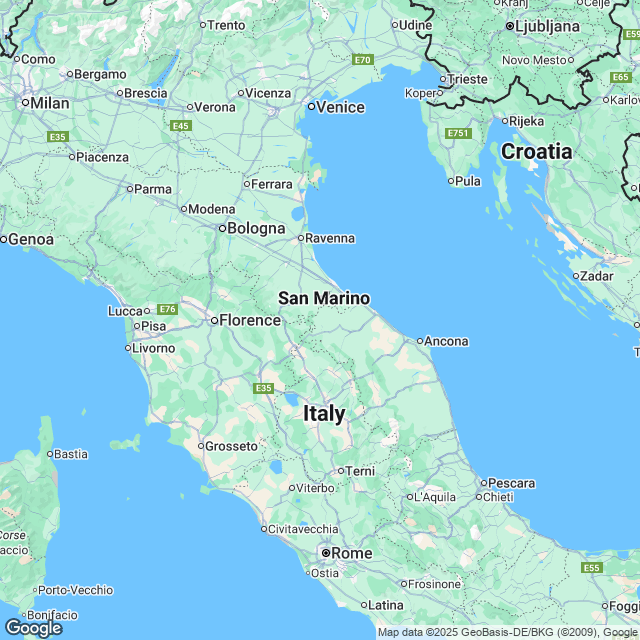 San Marino Political Map