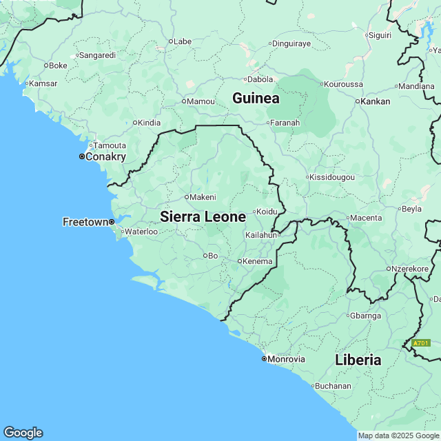 Sierra Leone Political Map