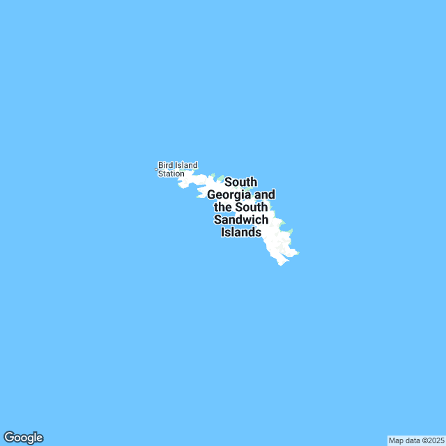 South Georgia and the South Sandwich Islands Political Map