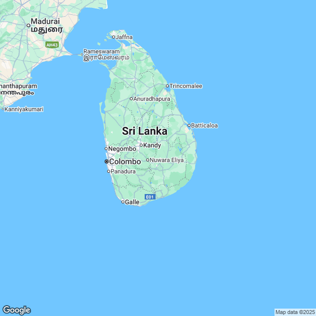 Sri Lanka Political Map