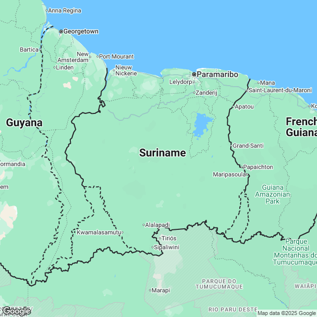 Suriname Political Map
