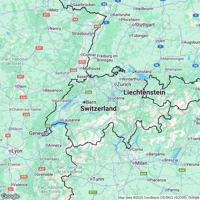 Switzerland Political Map