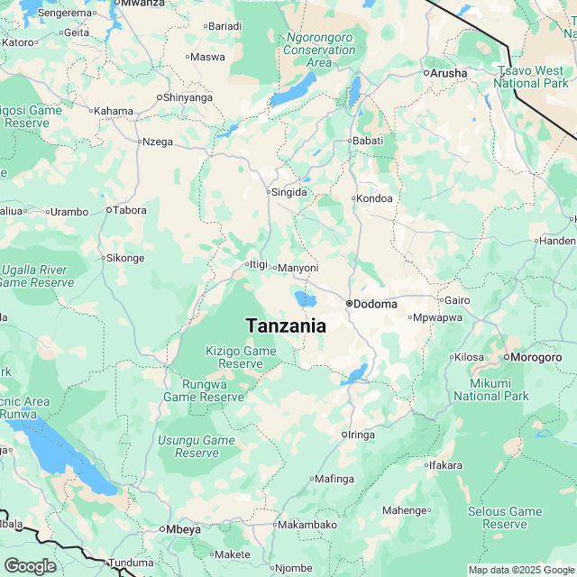 Tanzania Political Map