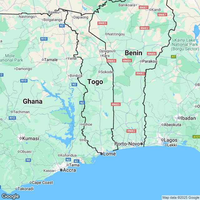 Togo Political Map