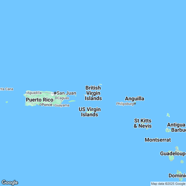 Virgin Islands Political Map
