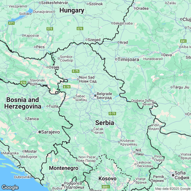Yugoslavia Political Map