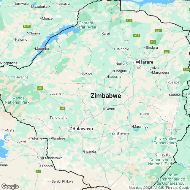 Zimbabwe Political Map