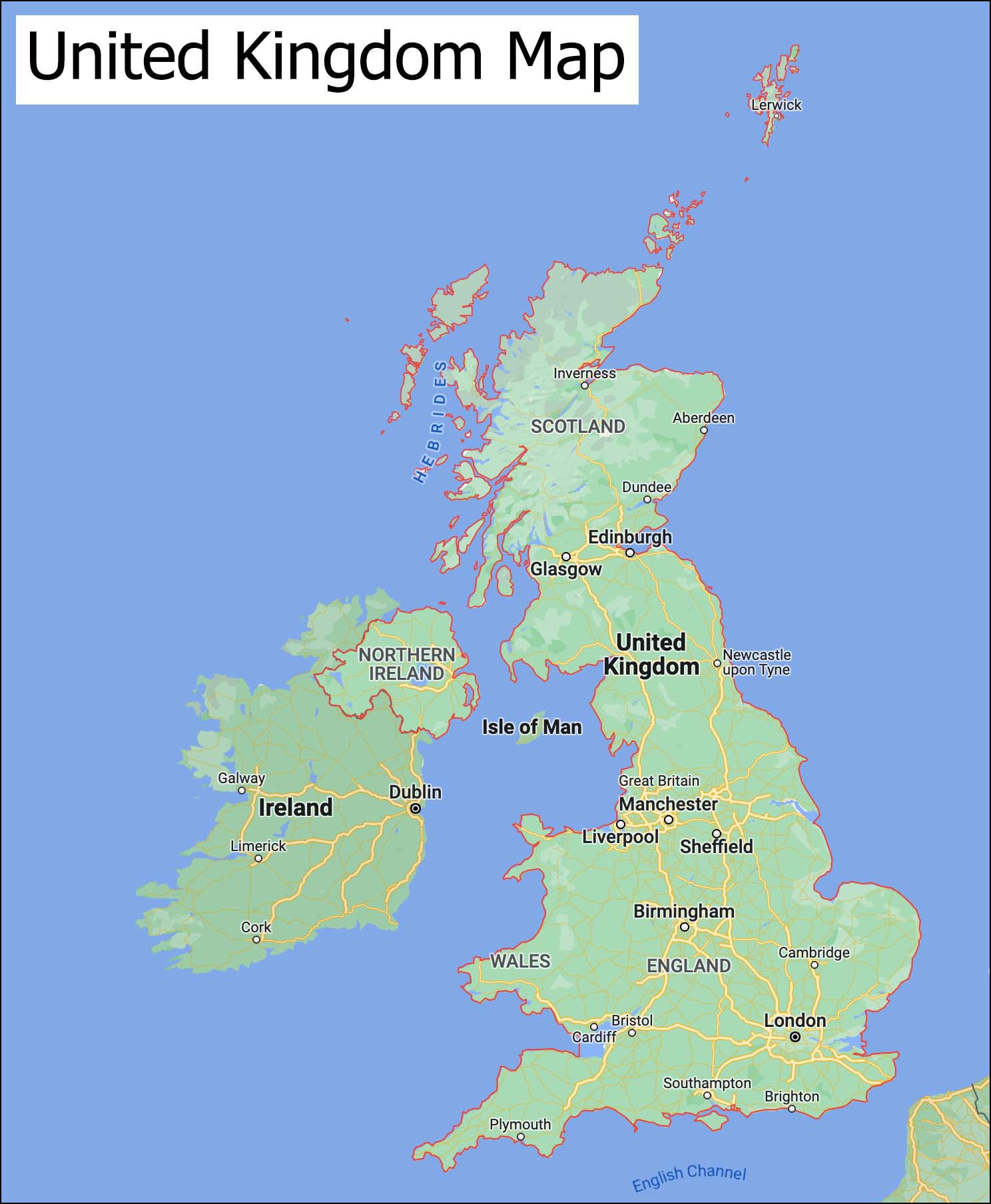 United Kingdom Map