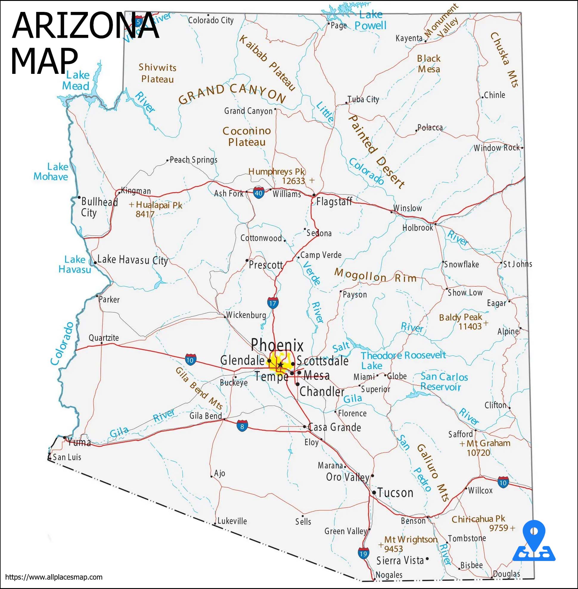 Arizona Map