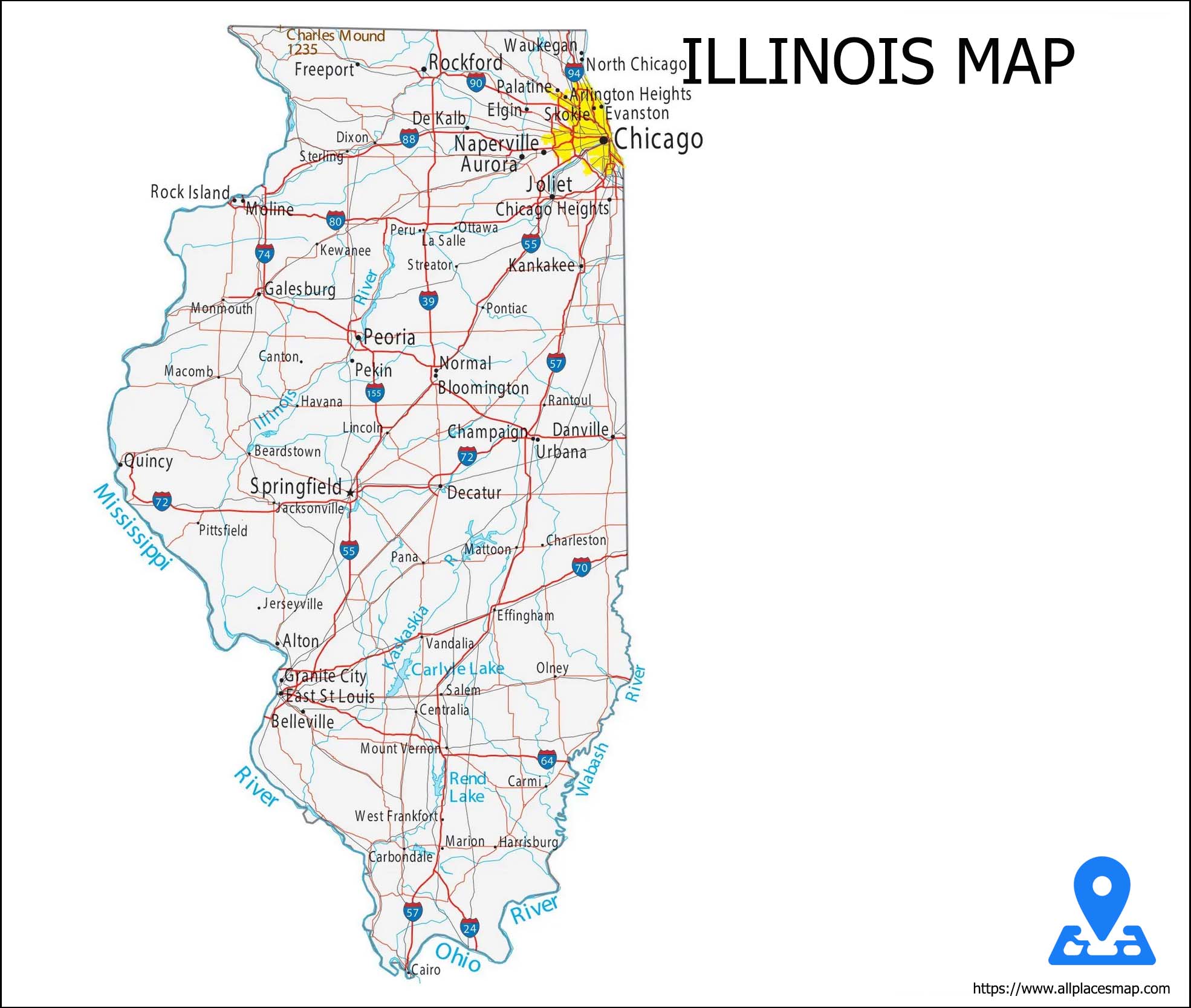 Illinois Map