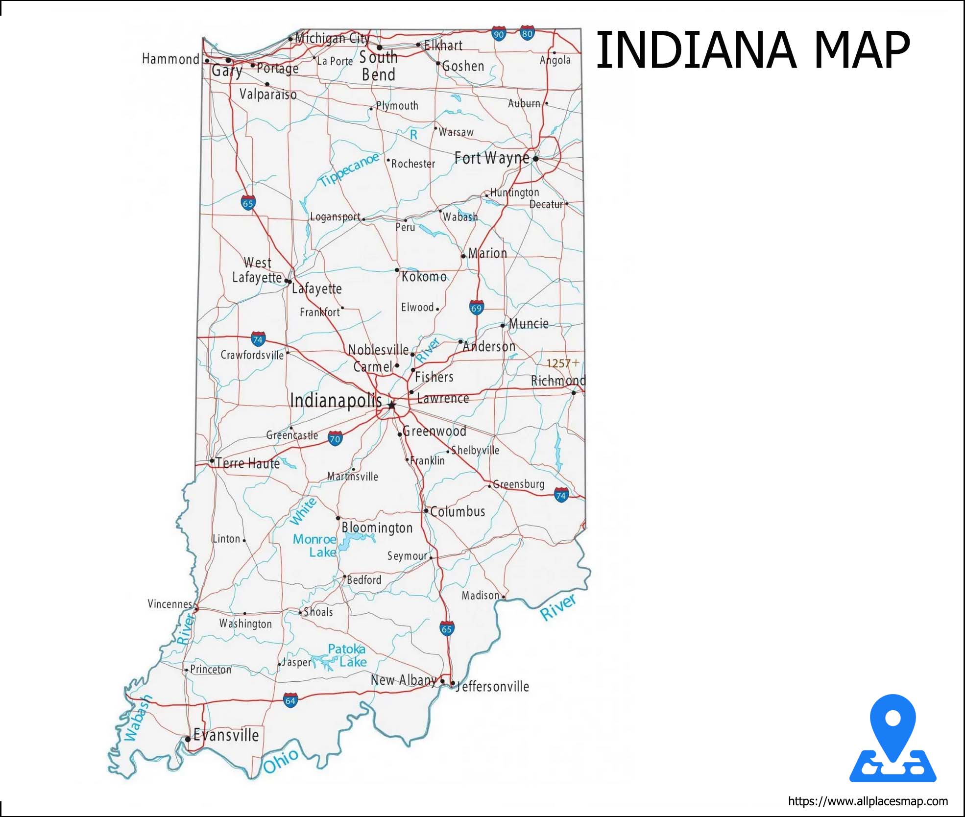 Indiana Map