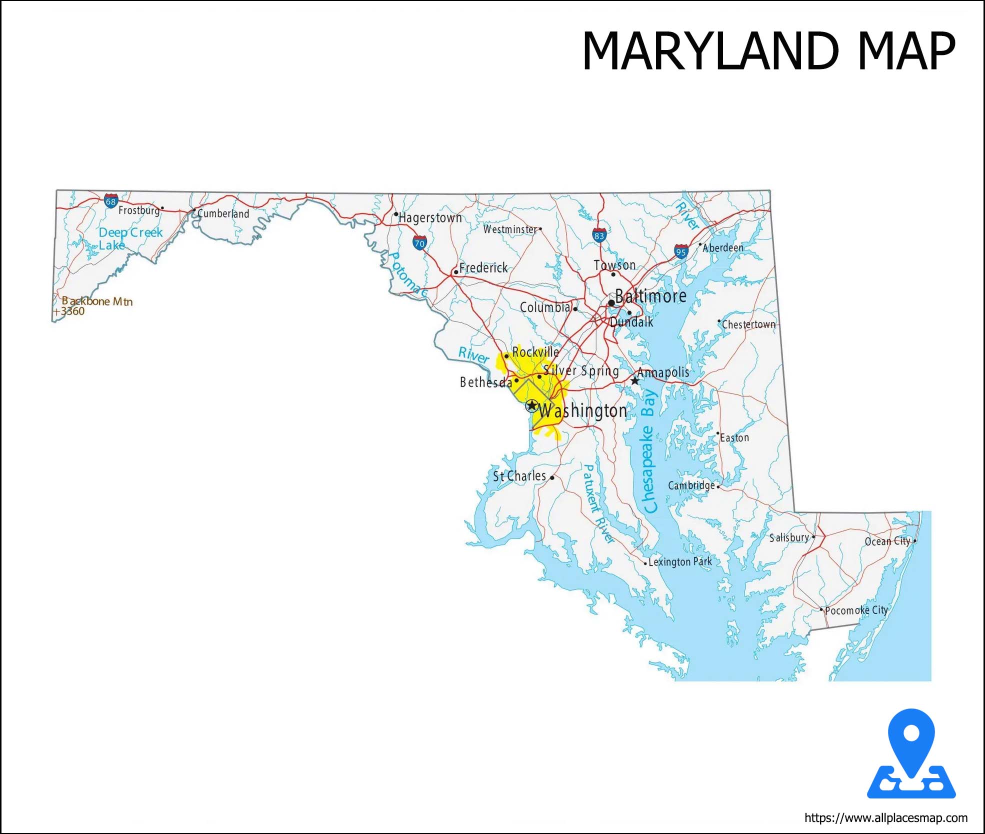 Maryland Map