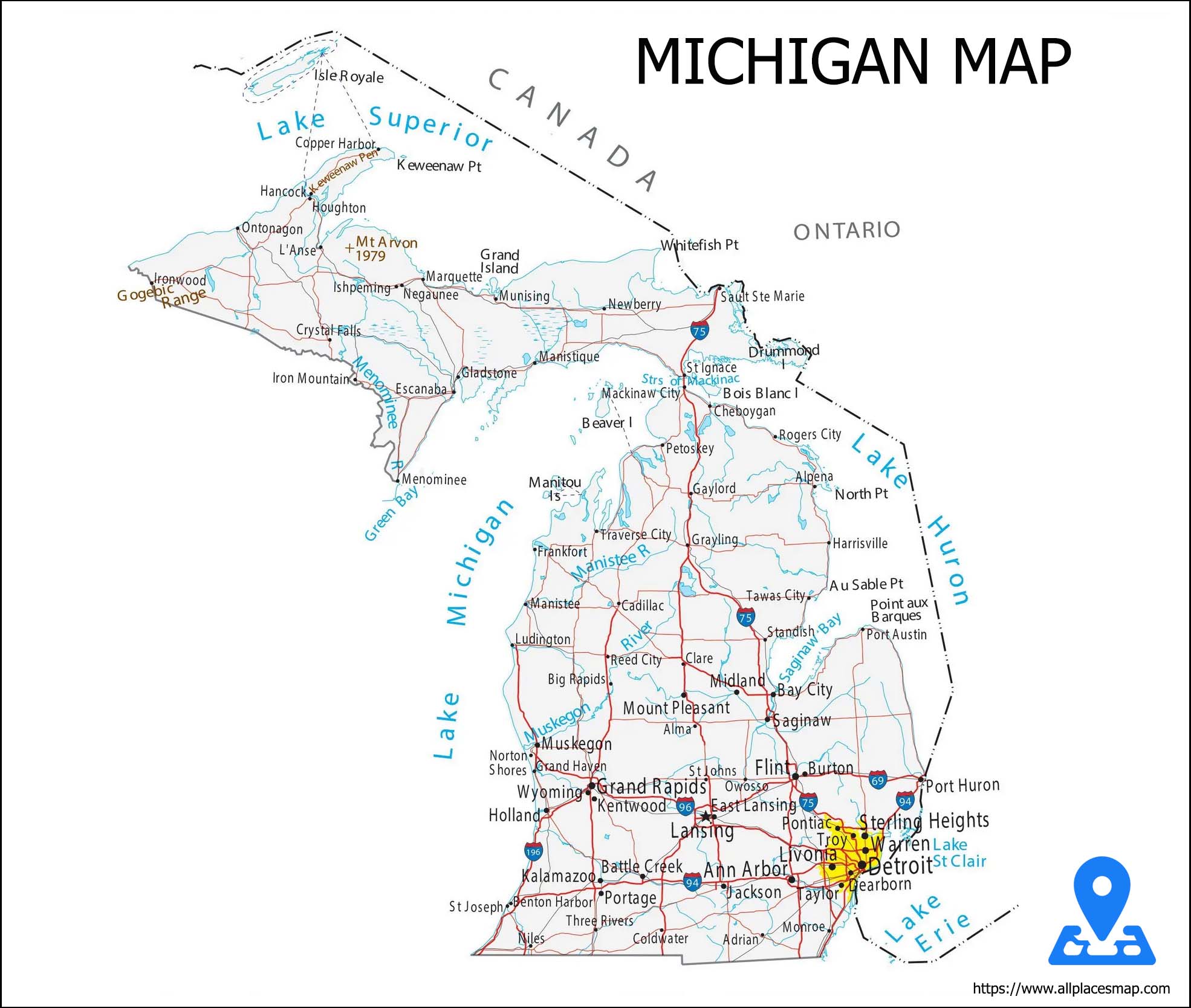 Michigan Map