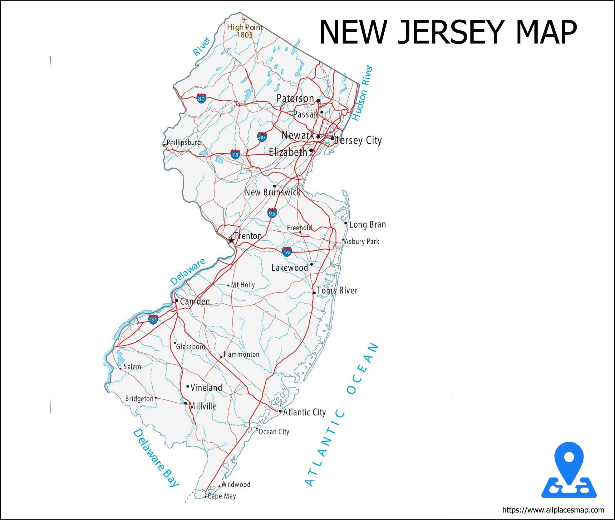 New Jersey Map