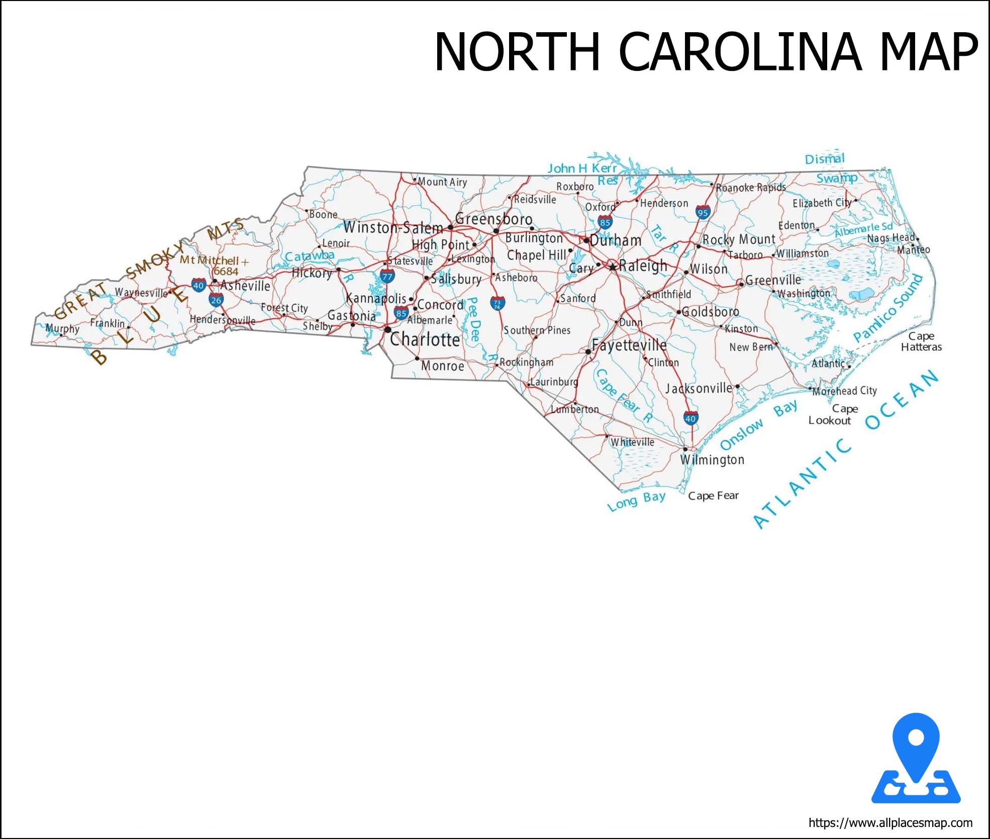 North Carolina Map