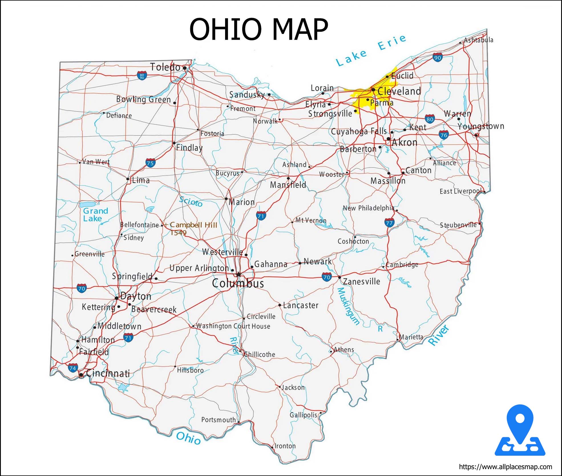 Ohio Map