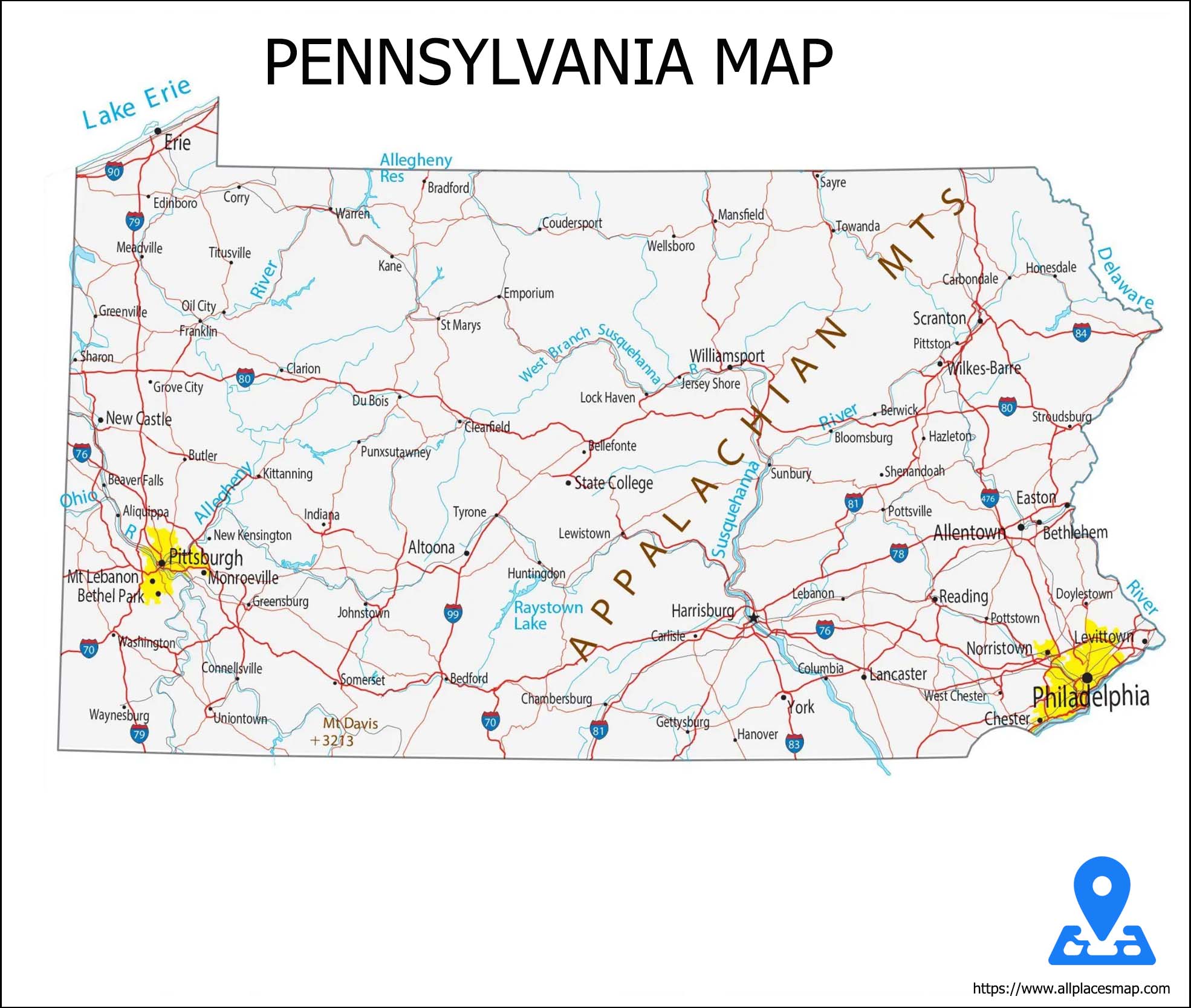 Pennsylvania Map