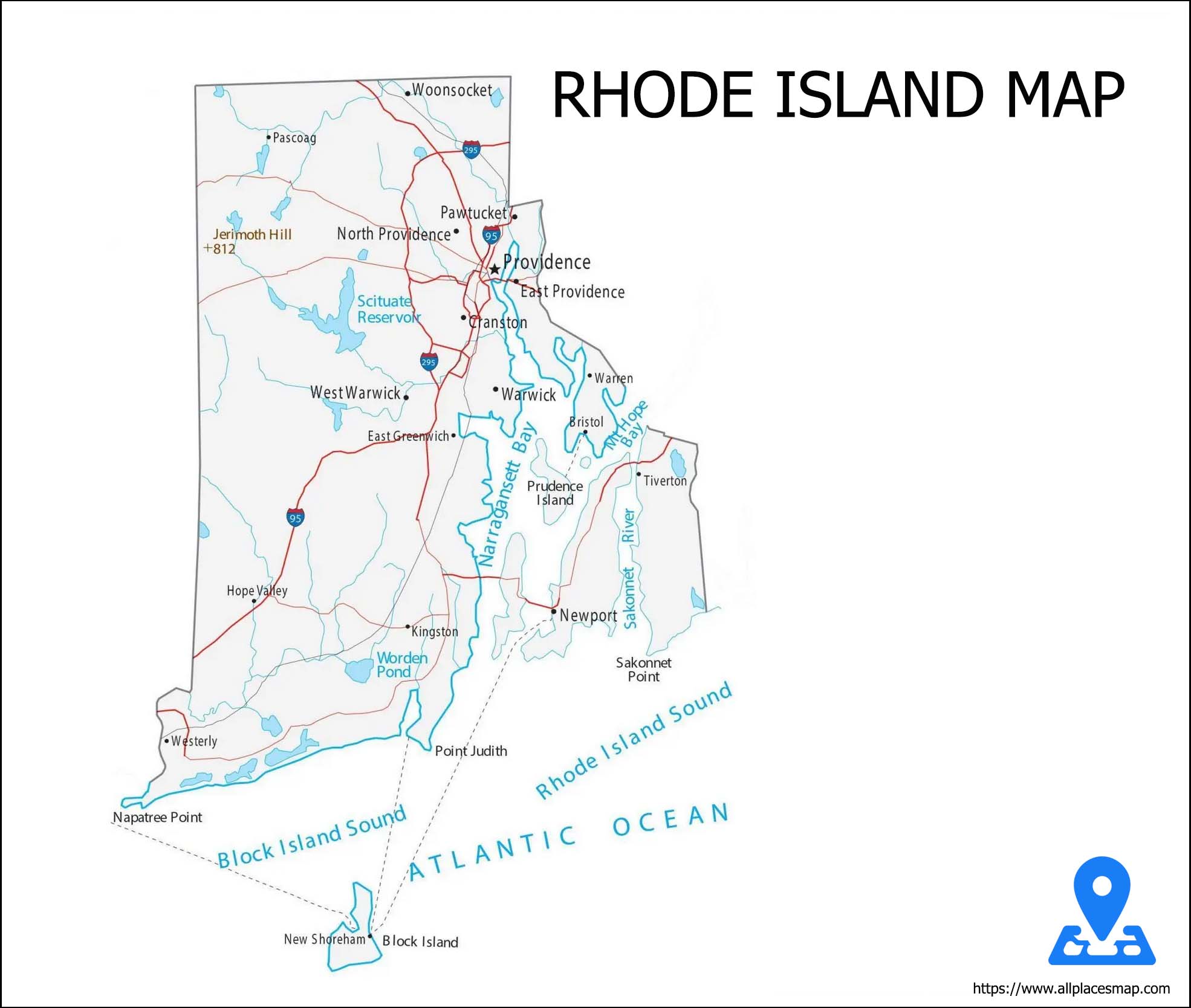 Rhode Island Map
