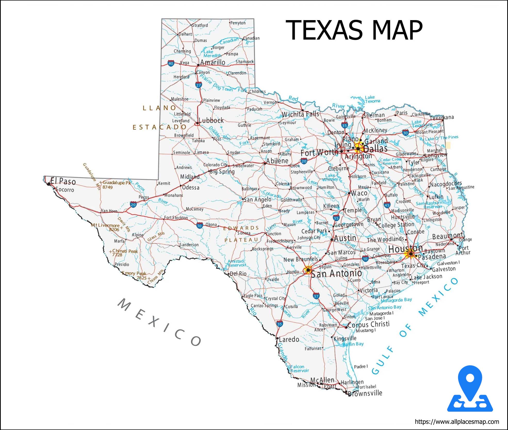 Texas Map