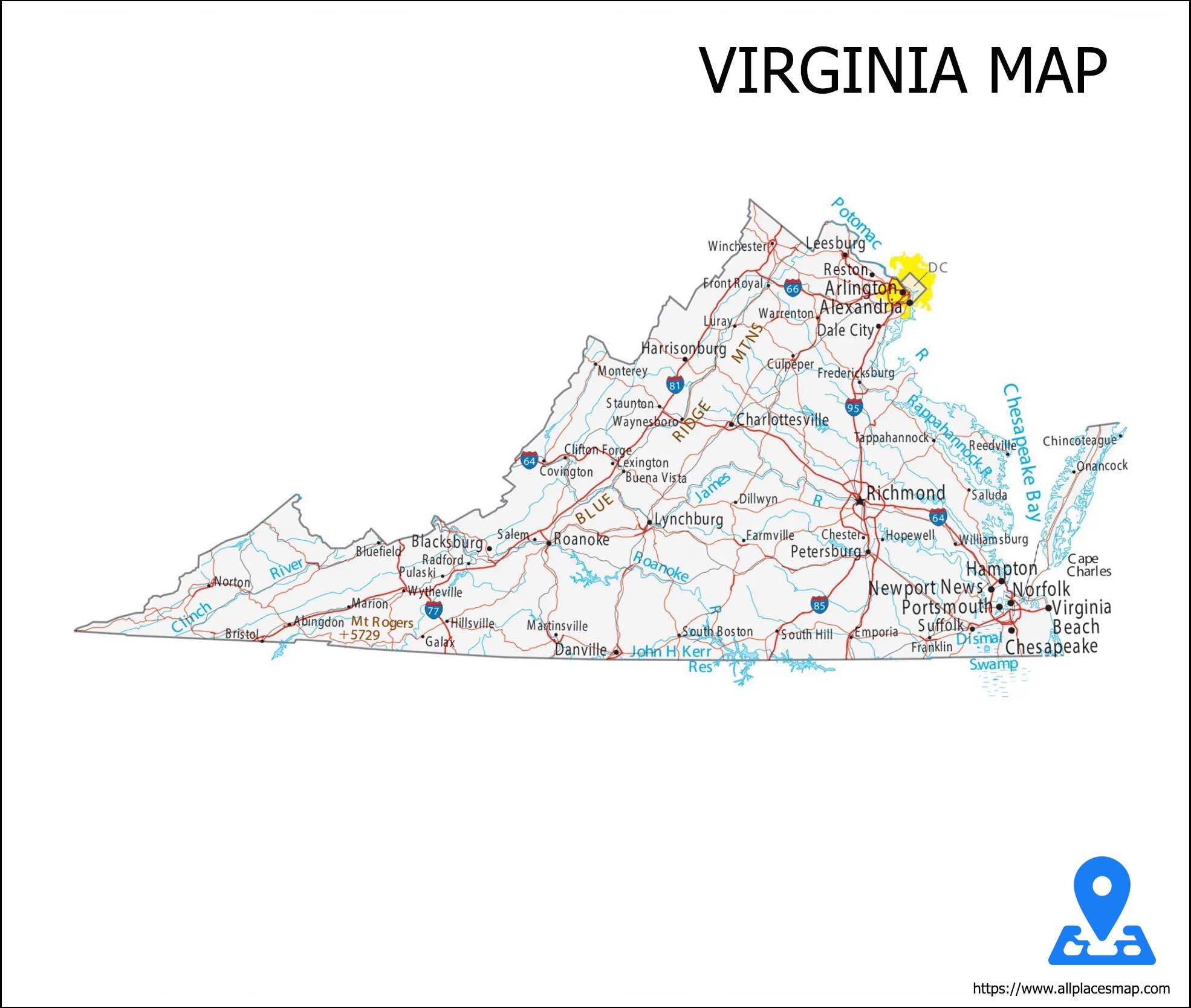 Virginia Map