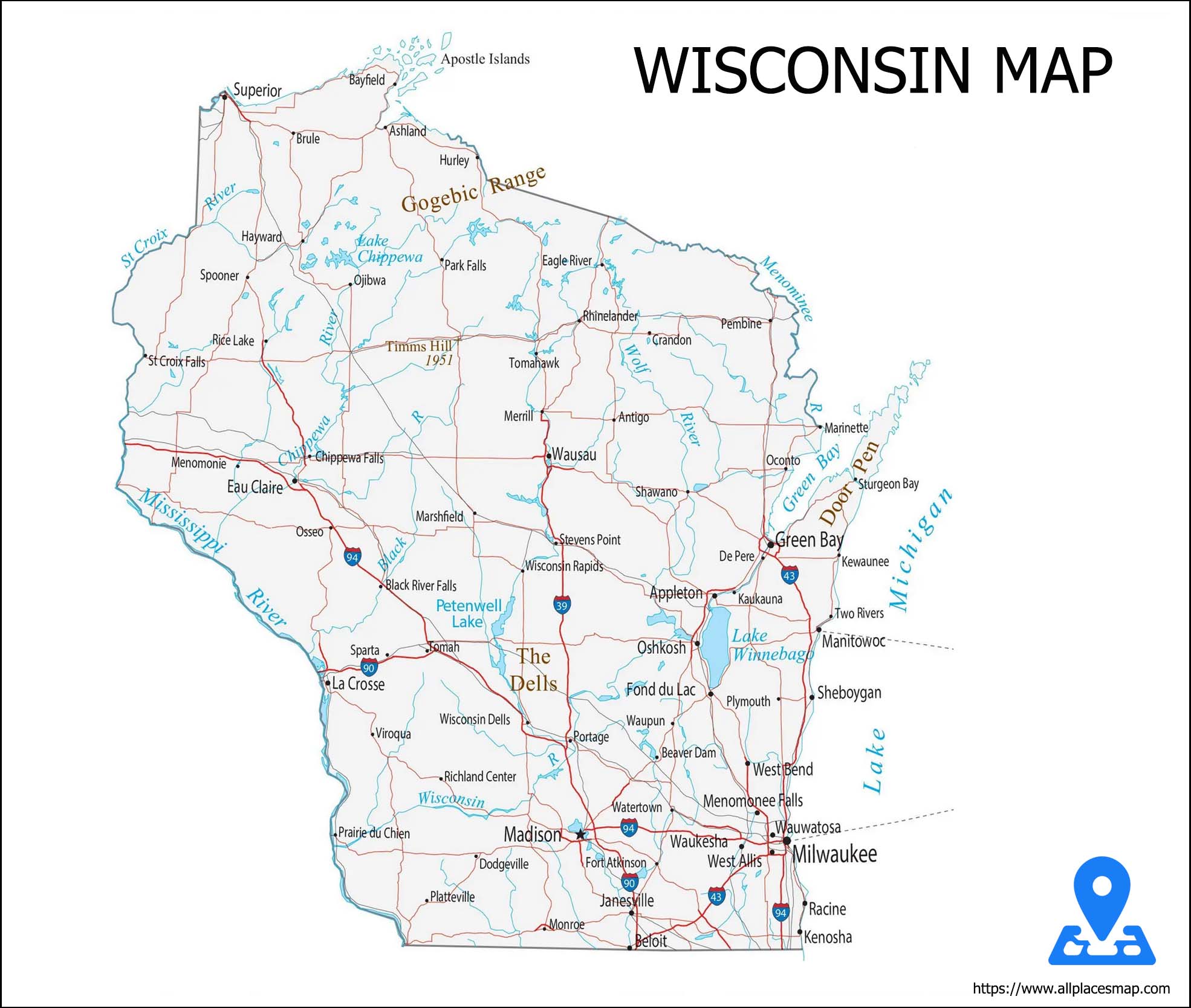 Wisconsin Map