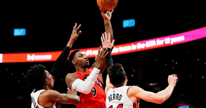 Trent helps Raptors shoot the lights out vs. Heat  | Globalnews.ca